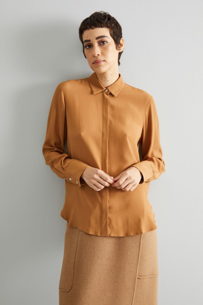 Crepe de chine shirt Intrend - 3