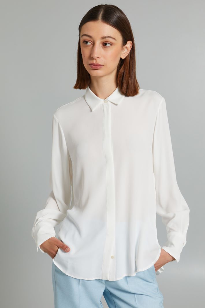 Crepe de chine shirt Intrend - 3