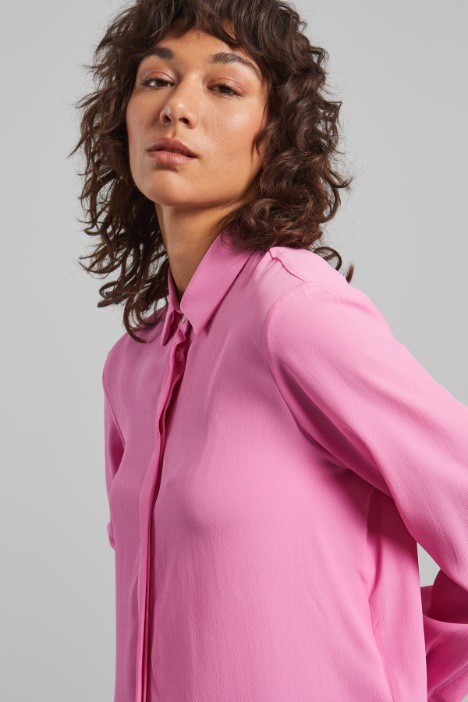 Camicia in crépe de chine