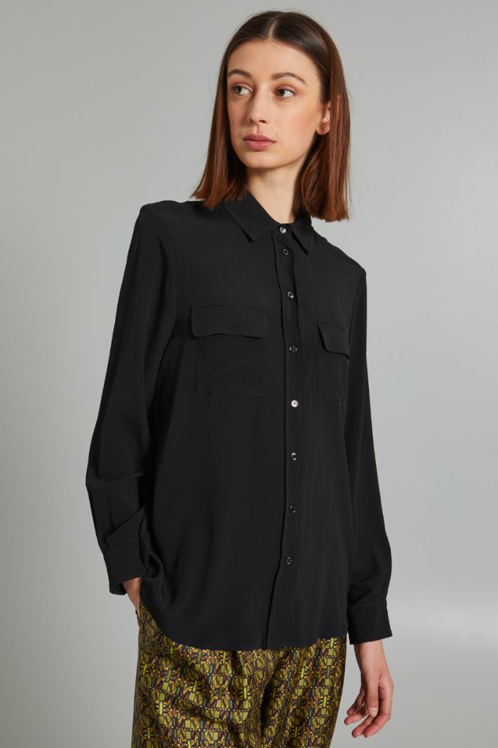 Crepe de chine shirt Intrend - 3