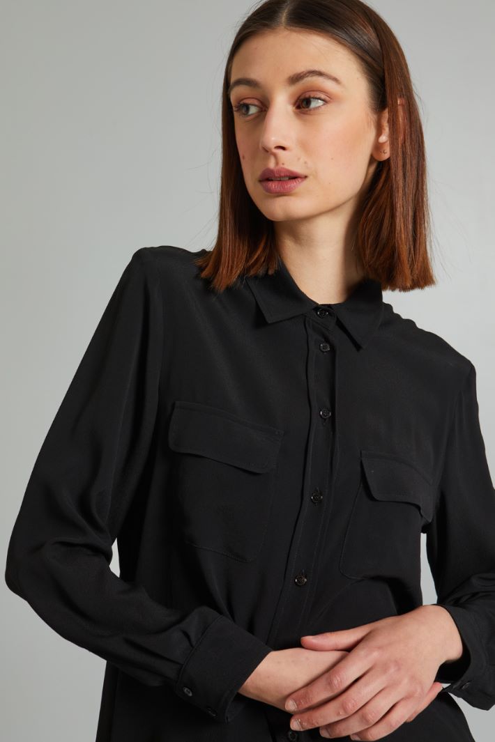 Crepe de chine shirt Intrend - 4