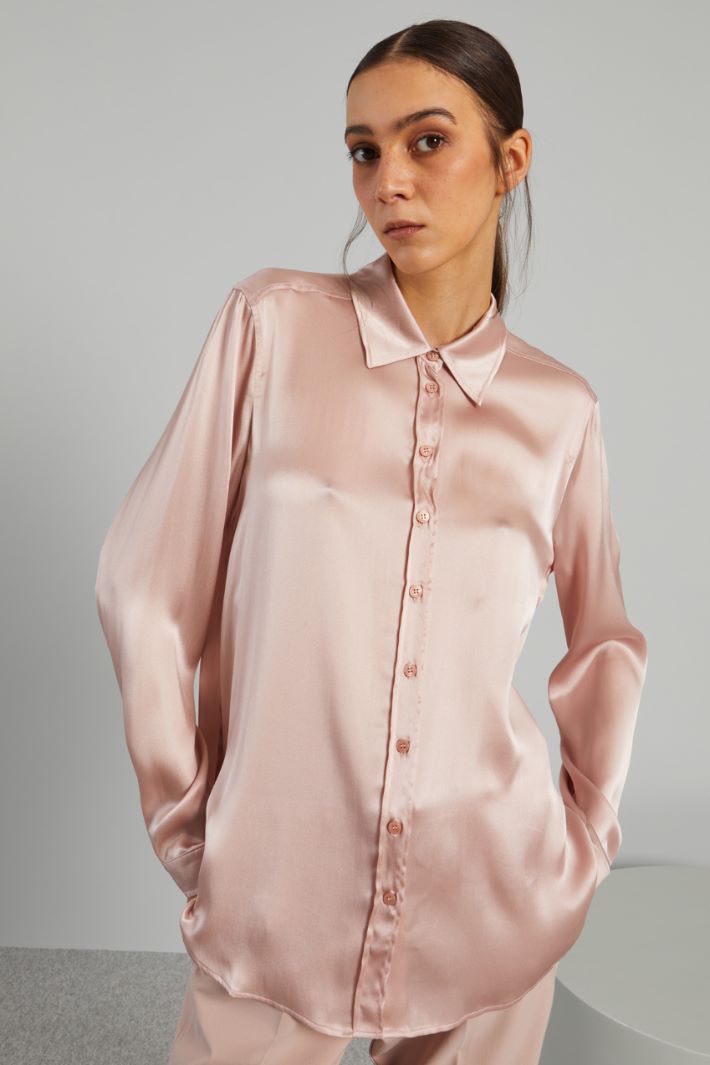 Fluid satin shirt Intrend - 3