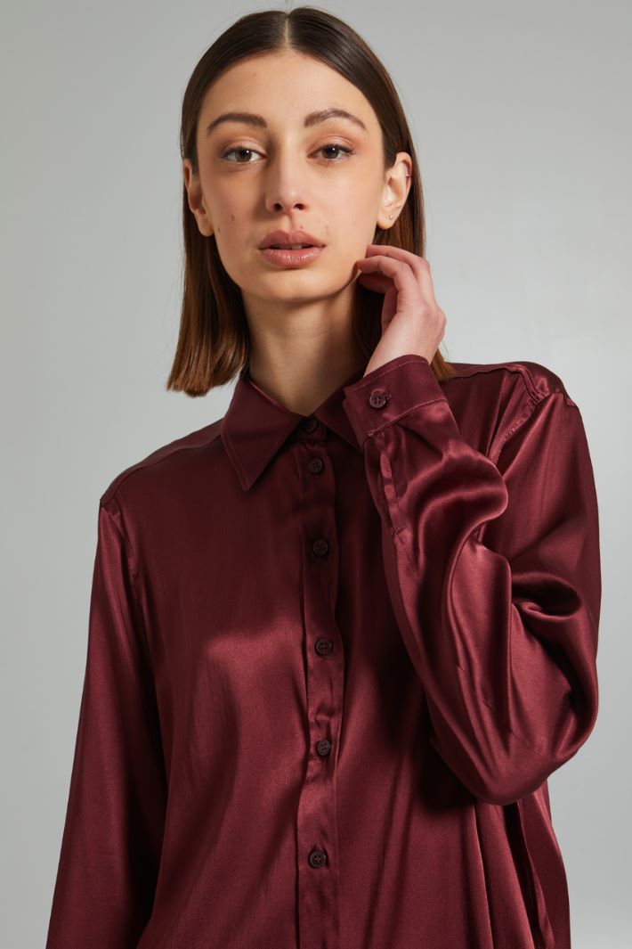 Fluid satin shirt Intrend - 4