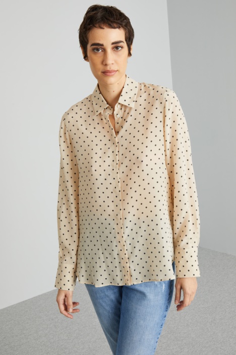 Printed crepe shirt Intrend