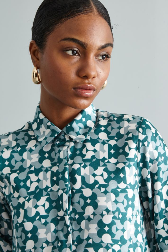 Print-adorned shirt Intrend - 4