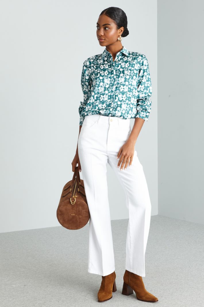 Print-adorned shirt Intrend