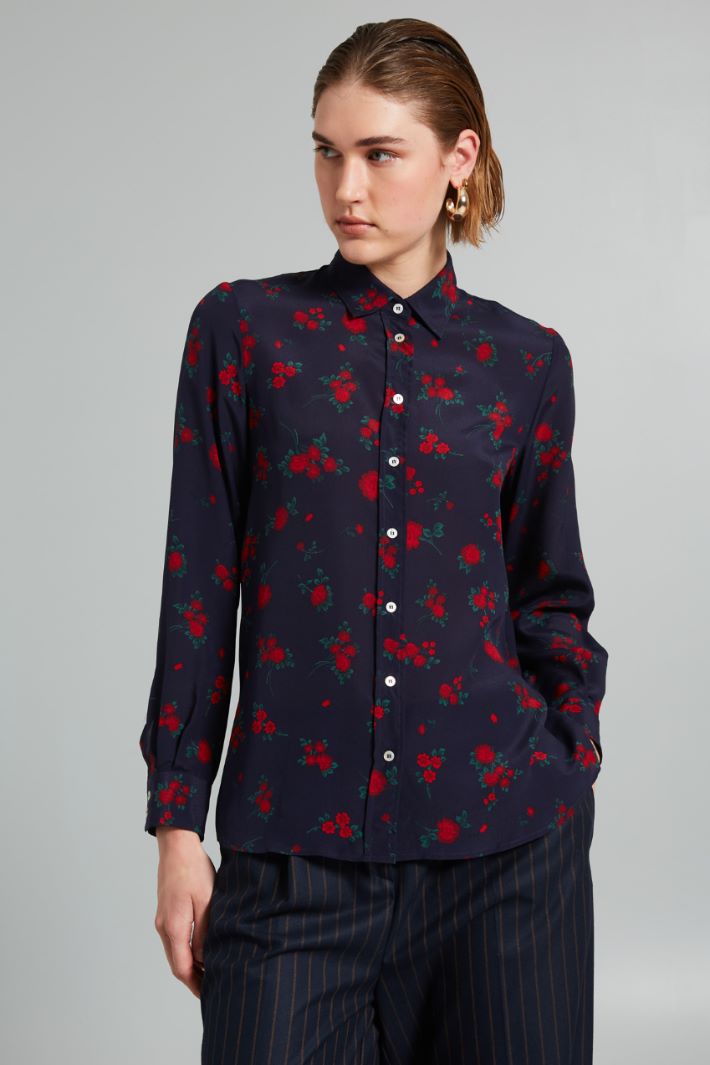 Fluid pure silk shirt Intrend - 3