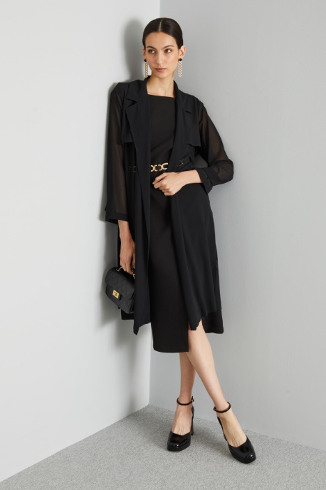 Georgette duster coat Intrend