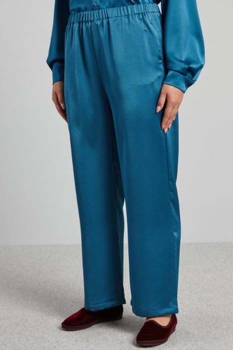 Pantaloni morbidi in raso