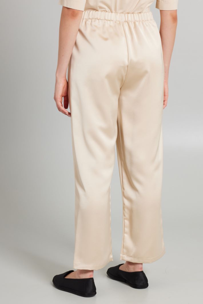 Loose fit satin trousers Intrend - 2