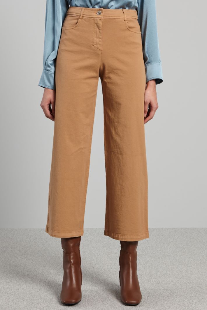 Cropped drill trousers Intrend - 2