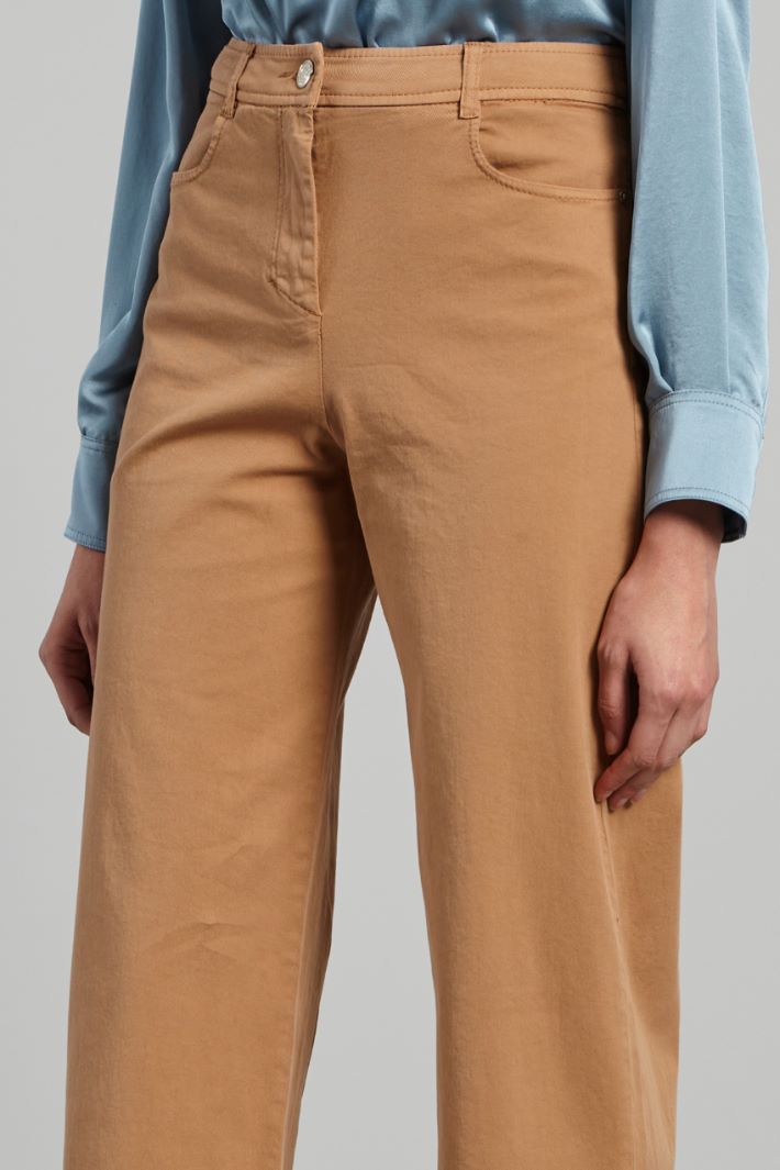 Cropped drill trousers Intrend - 3