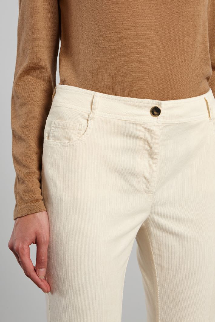 Flared velvet trousers Intrend - 4