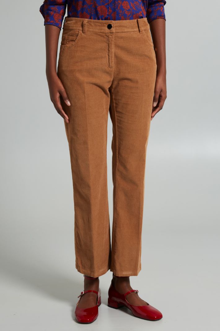 Pantaloni flare in velluto  Intrend - 2