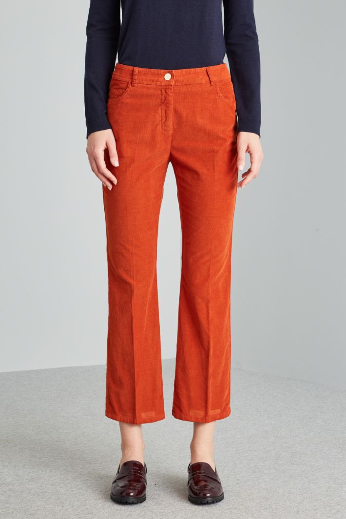 Flared velvet trousers Intrend - 3