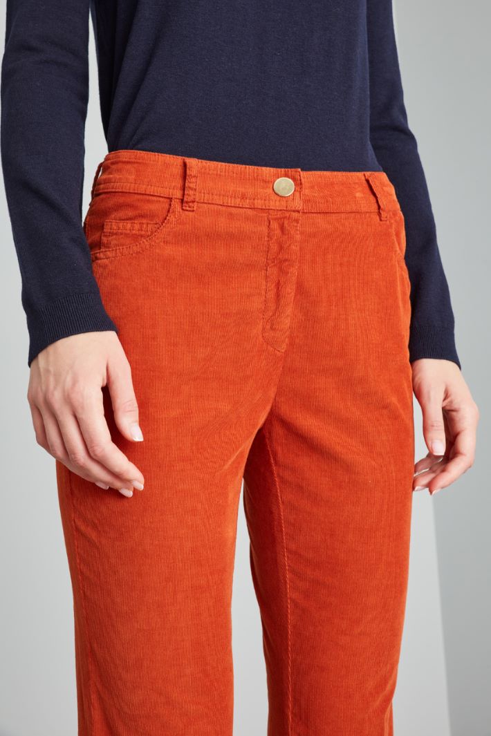 Flared velvet trousers Intrend - 4