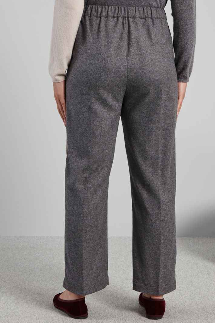 Trousers with side bands Intrend - 2