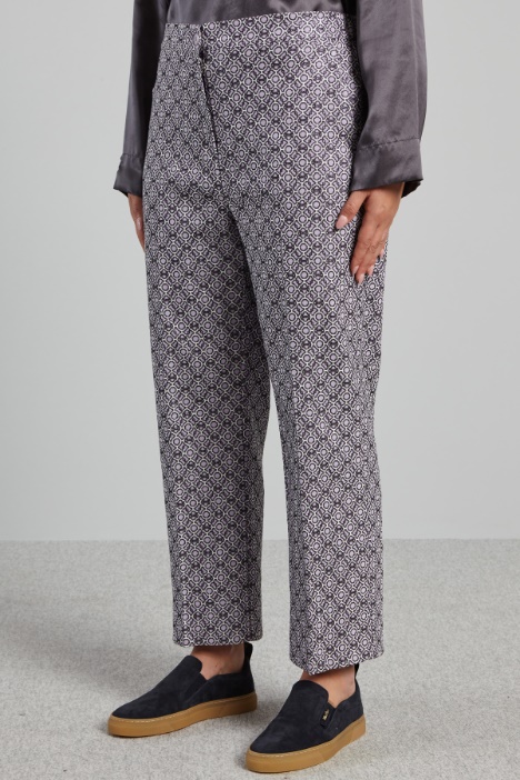 Pantalones de jacquard
