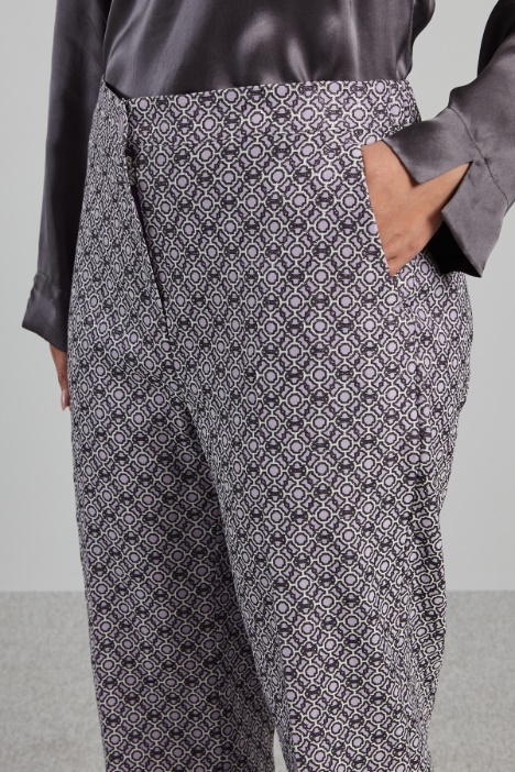 Pantalones de jacquard