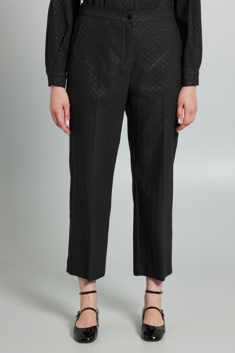 Pantaloni jacquard