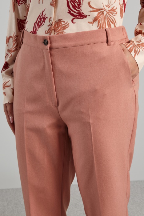 Pantaloni con tasche a filetto