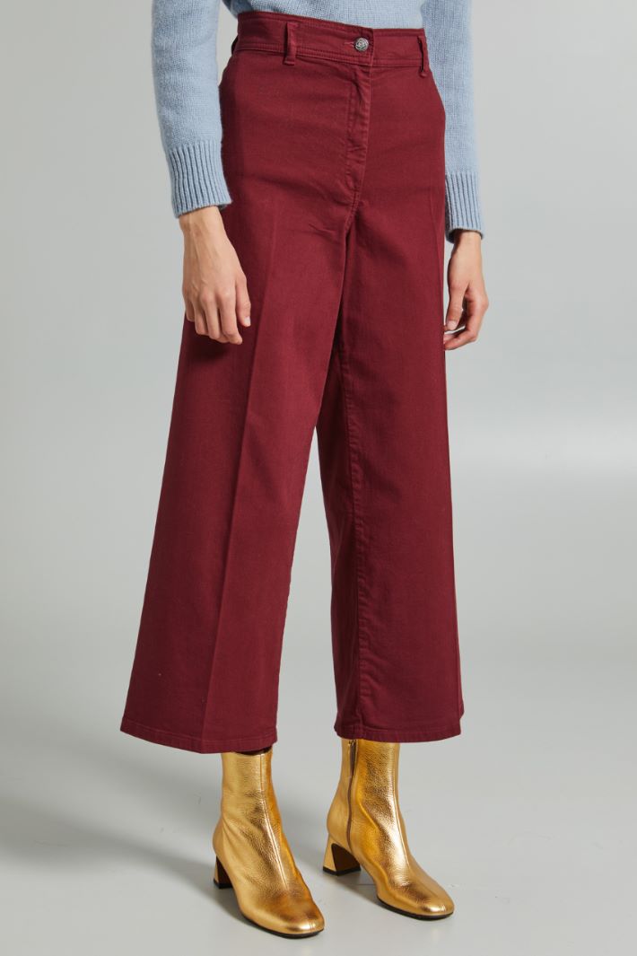 Wide-leg crop trousers Intrend - 3