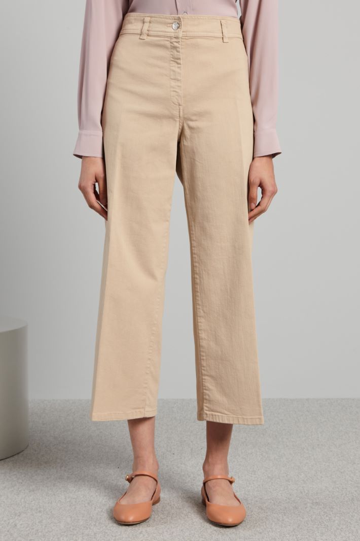 Wide-leg crop trousers Intrend - 2