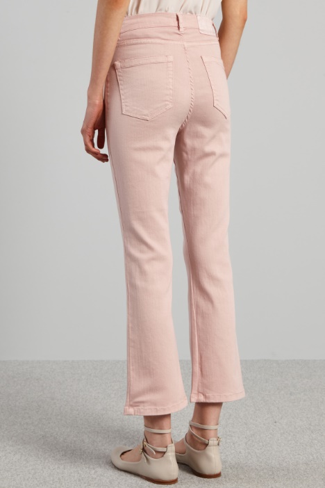 Pantaloni cropped in bull