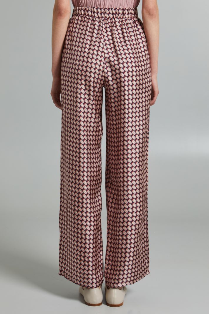 Printed silk trousers Intrend - 4