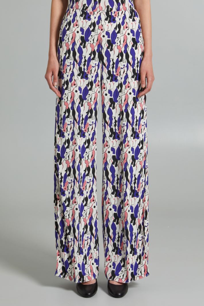 Printed palazzo trousers Intrend - 3