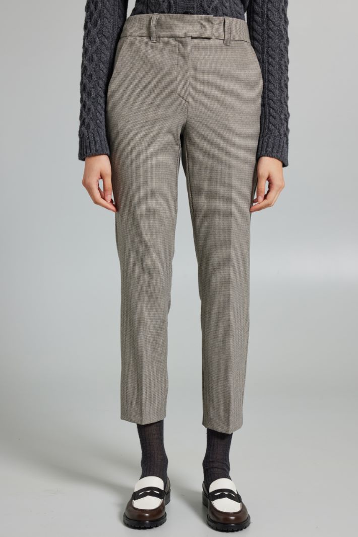 Cigarette flannel trousers Intrend - 3