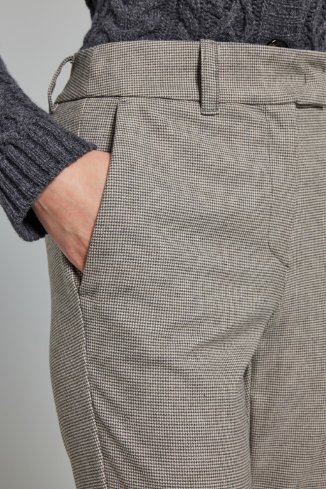 Pantaloni a sigaretta in flanella