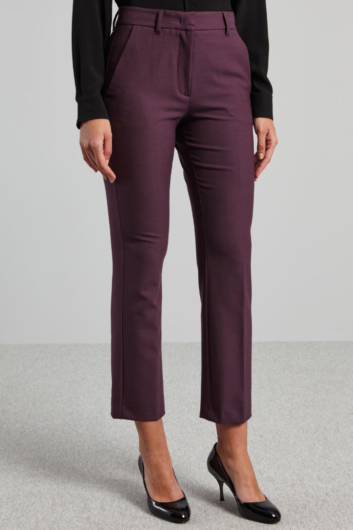 Wool twill trousers Intrend - 3