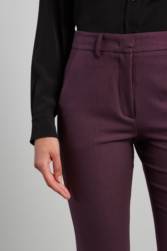 Wool twill trousers Intrend - 4