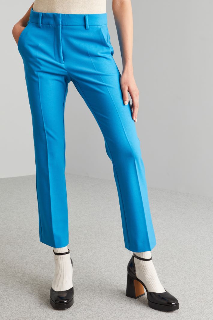 Wool twill trousers Intrend - 2