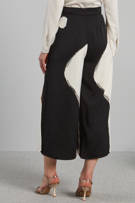 Pantaloni in enver satin lucido