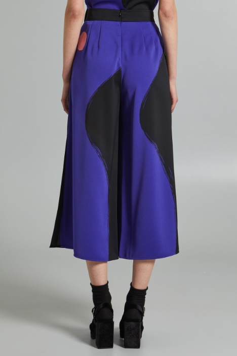 Pantaloni in enver satin lucido