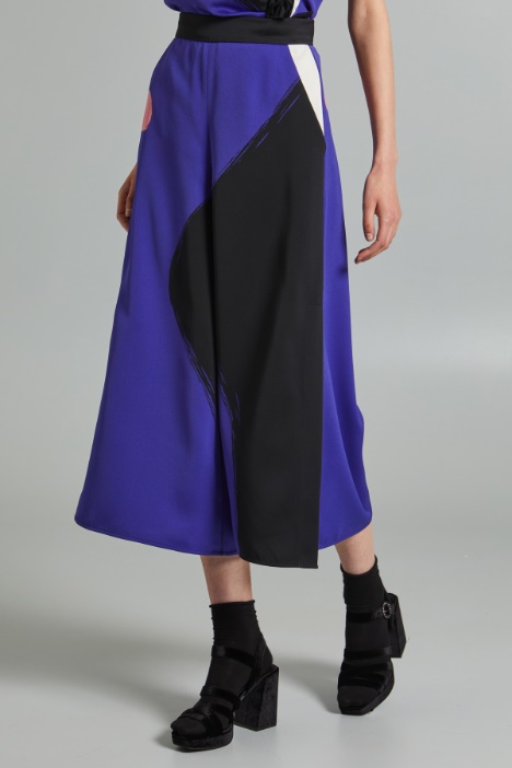 Pantaloni in enver satin lucido