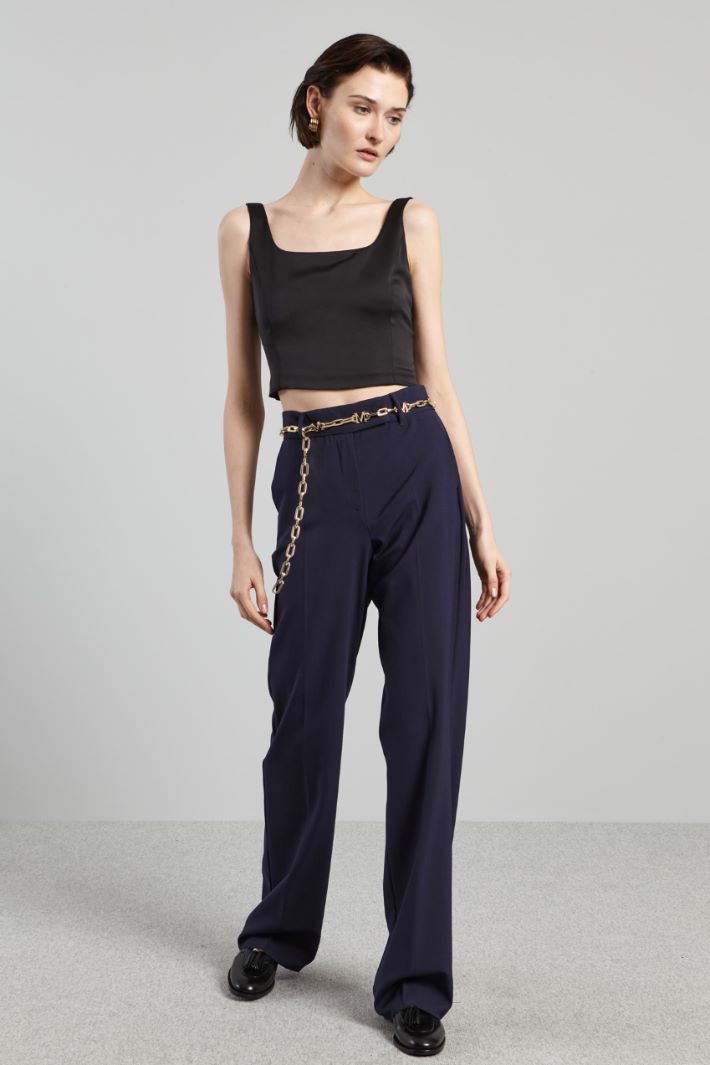 Canvas palazzo trousers Intrend