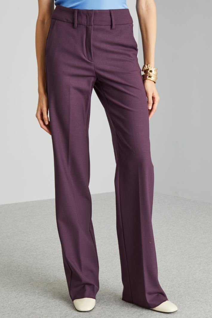 Straight-leg twill trousers Intrend - 3