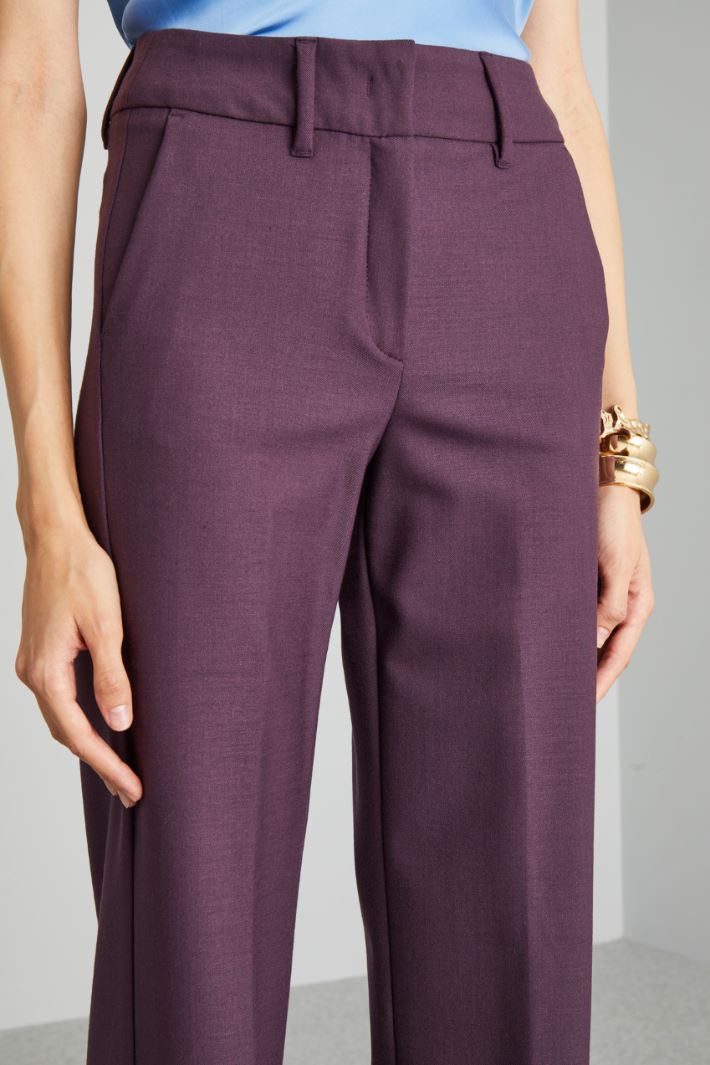 Straight-leg twill trousers Intrend - 4