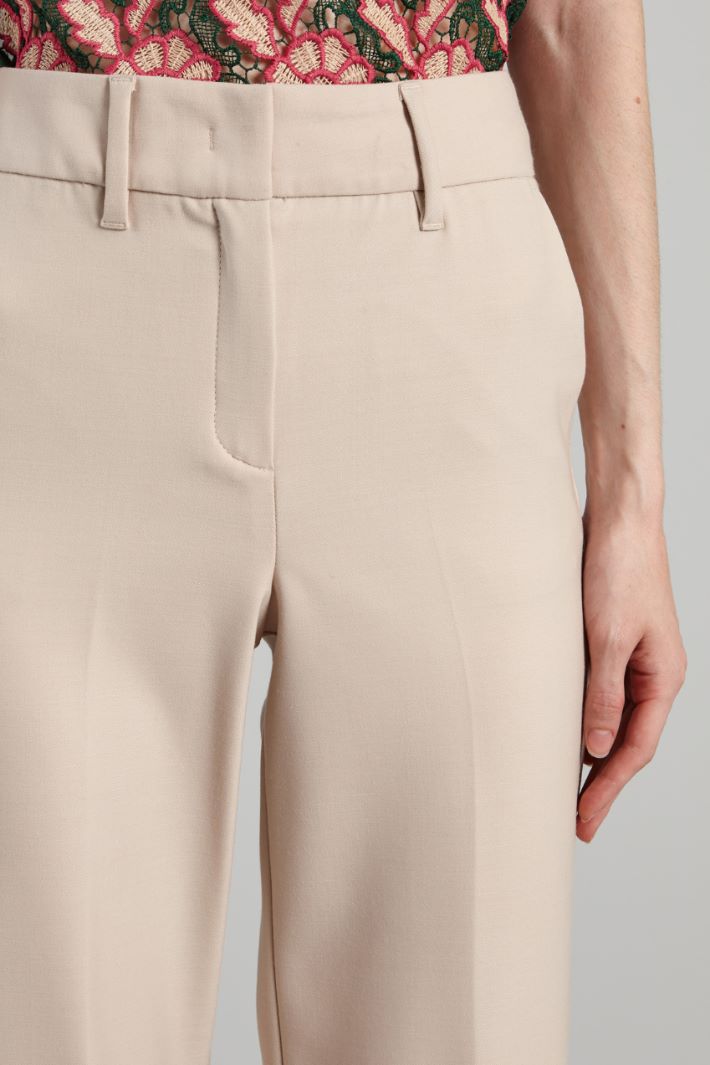 Straight-leg twill trousers Intrend - 4