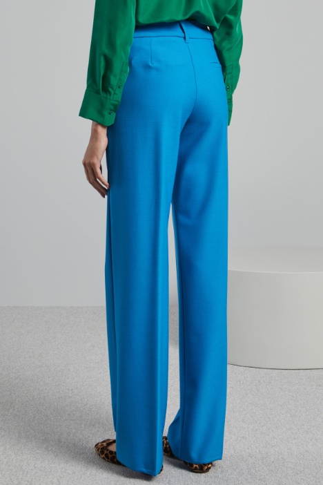 Pantaloni dritti in saglia