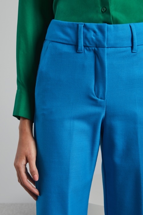 Pantaloni dritti in saglia