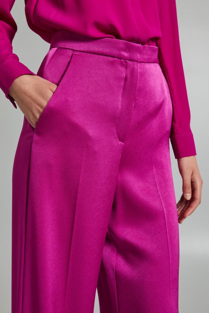 Satin palazzo trousers Intrend - 4