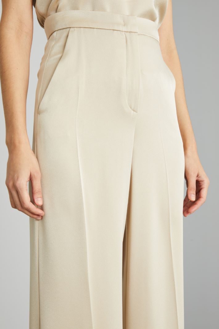 Satin palazzo trousers Intrend - 4