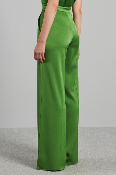 Pantaloni a palazzo in raso