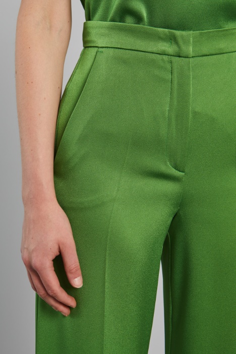 Pantaloni a palazzo in raso