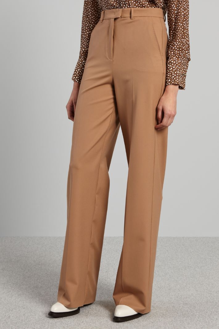 Canvas palazzo trousers Intrend - 3