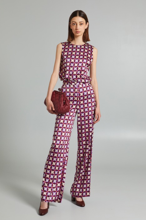 Twill palazzo trousers Intrend